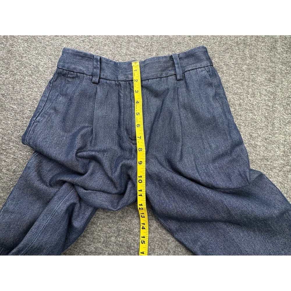 Talbots Womens Weston Dress Pants Sz 2‎ Blue Wide Leg Pleated High Rise NEW - Picture 4 of 16